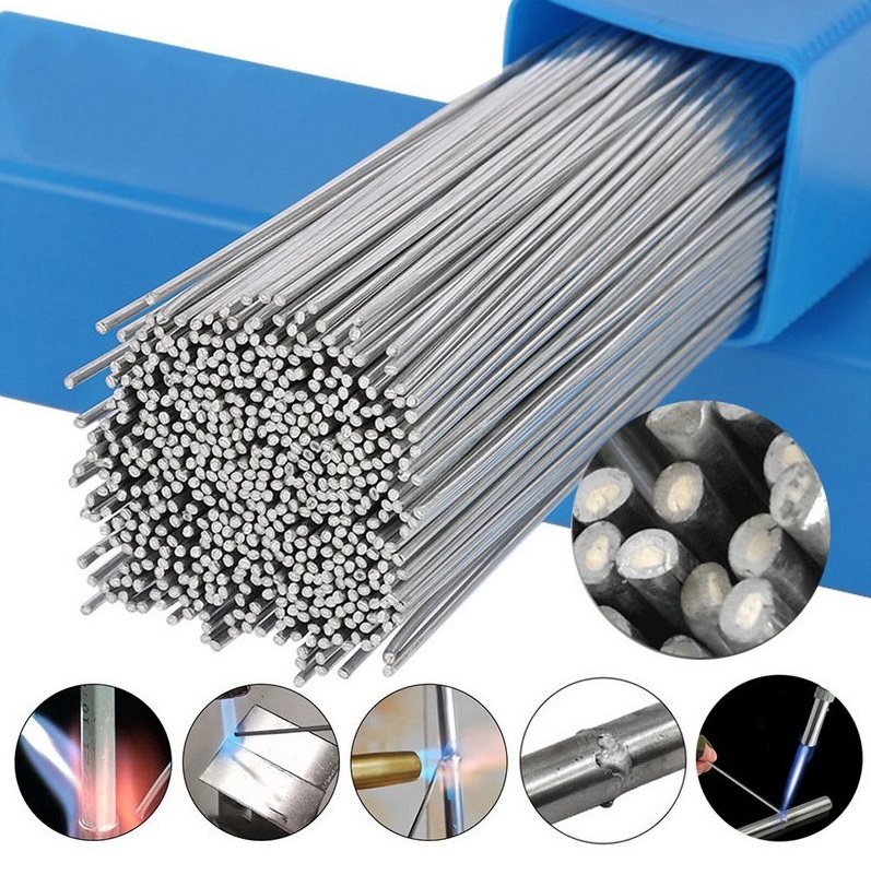 Que nhôm lõi thuốc có cấu tạo gồm 2 phần