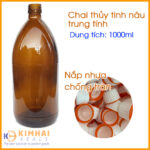 chai lọ thủy tinh nâu
