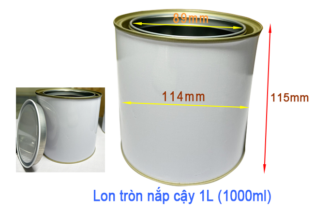 Kích thước lon tròn nắp cạy