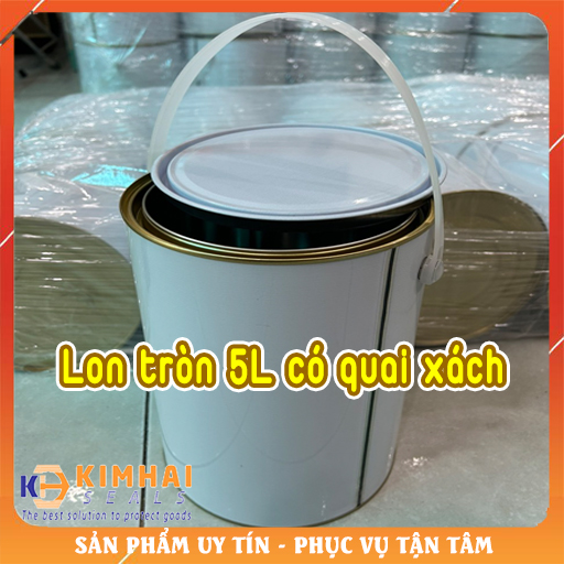 lon tròn 5 L nắp cậy