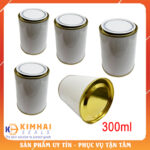 Lon tròn nắp cạy 300ml thiếc đựng sơn, nhựa đường, keo, dung môi - Ảnh 5